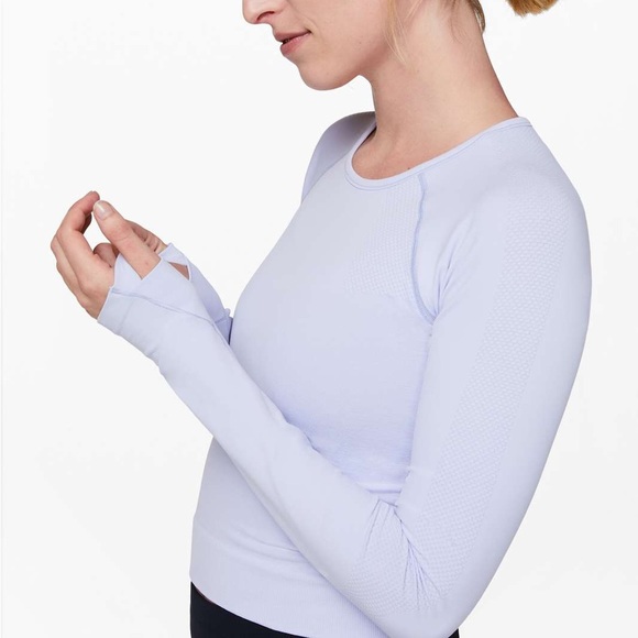 Lululemon For the Chill of it Long Sleeve Serene Blue 12 - Picture 4 of 8